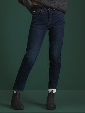 American Eagle AE77 premium mom jeans size 8 regular dark wash NWT